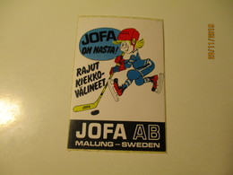 OLD STICKER ICE HOCKEY  JOFA AB MALUNG SWEDEN , 0 - Apparel, Souvenirs & Other