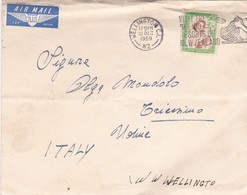 BUSTA VIAGGIATA AIR MAIL - NUOVA ZELANDA - WELLINGTON C.I. - VIAGGIATA PER TRICESIMO ( UDINE) ITALY - Storia Postale