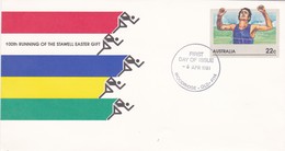 BUSTA FDC - AUSTRALIA - 100TH RUNNING OF THE STAWWLL EASTER GIFT - Storia Postale