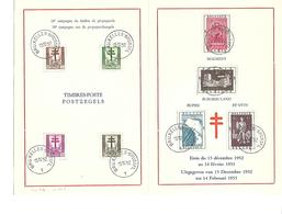 First Day Cover 900/907 ANTITERING/ANTITUBERCULEUX 15.12.1952 - 1951-1960
