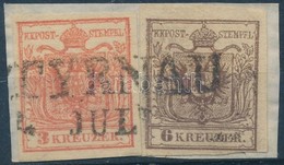 1850 3kr + 6kr 'TYRNAU' - Sonstige & Ohne Zuordnung