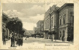 T2/T3 1902 Székesfehérvár, Nádor Utca, Városi Színház, Stignitz Kávéház, Gondor üzlete. Eisler Adolf Kiadása  (EK) - Ohne Zuordnung