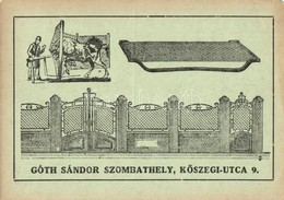 ** T4 Szombathely, Góth Sándor Lakatos és Sodronyáru Gyártó Reklámlapja. Kőszegi Utca 9. (EM) - Ohne Zuordnung