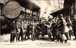 CPA PARIS Greve Des Cheminots Du Nord 1910 Cuisine Roulante (971889) - Grèves