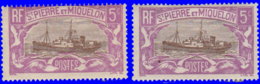 St Pierre & Miquelon 1932. ~  YT 139* Par 2 - 5 C. Chalutier - Unused Stamps