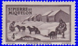 St Pierre & Miquelon 1938. ~  YT 169* - 4 C. Attelage - Unused Stamps