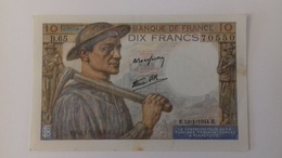 BILLET DE 10 FRANCS MINEUR - 10 F 1941-1949 ''Mineur''