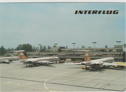 Schönefeld-Berlin Interflug-Flughafen Berlin Deutschland Germany Postkarte - Schoenefeld