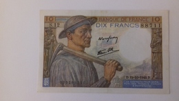 BILLET DE 10 FRANCS MINEUR - 10 F 1941-1949 ''Mineur''