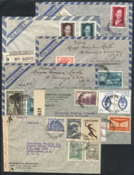 ARGENTINA: 6 Covers Used Between 1942 And 1953 With Nice Postages, 2 Censored, VF General Quality! - Autres & Non Classés