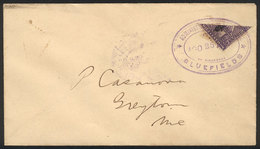 NICARAGUA: Cover Sent From BLUEFIELDS To Greytown On 25/AU/1899 Franked With 5c. (10c. Stamp Of 1899 With "TELÉGRAFO" Ov - Nicaragua