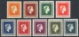 NEW ZEALAND: Sc.O100/106 + O109/111, 1954 And 1963, Complete Set Of 9 Unmounted Values, Excellent Quality, Catalog Value - Autres & Non Classés