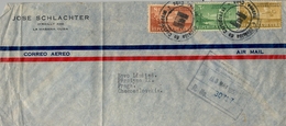 1950 , CUBA , LA HABANA - PRAGA ( CHECOSLOVAQUIA ) , CERTIFICADO , TRÁNSITOS MIAMI Y WASHINGTON - Briefe U. Dokumente