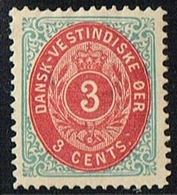 1873-1874. Bi-coloured. 3 C. Blue/rose.Normal Frame. Perf. 14x13½.  (Michel 6 Ia) - JF302539 - Denmark (West Indies)