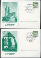 Bund PP38 D2/003 SPEYER ST.JOSEFSKIRCHE + KAPELLE ADENAUERPARK  Sost.1968  NGK 12,00 € - Privatpostkarten - Gebraucht