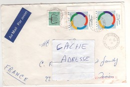 Beaux Timbres , Stamps Sur Lettre , Enveloppe , Cover , Mail Du 03/02/1988 Pour La France - Cartas & Documentos