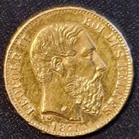 Belgium 20 Francs 1875 (Gold) - 20 Francs (or)