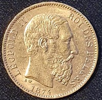 Belgium 20 Francs 1874 (Gold) - 20 Frank (goud)