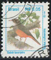 Brésil 1994 Yv. N°2202 - Turdus Rufiventris - Oblitéré - Used Stamps