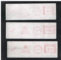 VATICANO (VATICAN) - STORIA POSTALE - LOTTO 3 AFFRANC. MECCANICHE DIVERSE. RACCOMANDATE SERVIZIO TELEFONI  - RIF.3013ter - Briefe U. Dokumente