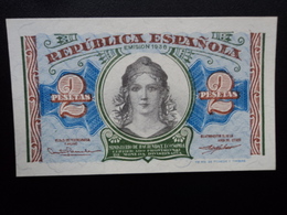 ESPAGNE : 2 PESETAS  (emissión) 1938      CM 420 * / CB 37 ** / P 95      NEUF - 1-2 Pesetas