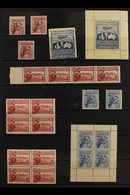 1913-36 MINT & NHM KGV COMMEMORATIVES COLLECTION  A Comprehensive Commemoratives Collection With Many Imprint Blocks, Pl - Autres & Non Classés