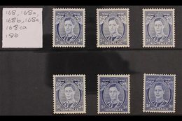 1937-40 3D BLUES COMPLETE.  A Never Hinged Mint Group Of The Different 3d Blue King George VI Definitive Stamps With The - Sonstige & Ohne Zuordnung