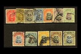 1924  Admiral 1d To 2s6d, SG 2/13, Cds Used, 8d With Hinge Thin. (12) For More Images, Please Visit Http://www.sandafayr - Zuid-Rhodesië (...-1964)