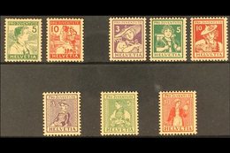 1915-17 PRO JUVENTUTE NHM.  An Attractive Selection On A Stock Card That Includes 1915 Set (5c Is Hinged & Not Counted)  - Sonstige & Ohne Zuordnung