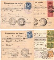 1927/1933, Money Orders Sent From Diffenrent Mostly Small Towns In Latvija - Lettonie