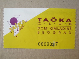 GOTIC-TECHNO NIGHT FILM - Ticket / TAČKA CLUB - DOM OMLADINE BEOGRAD - Tickets De Concerts