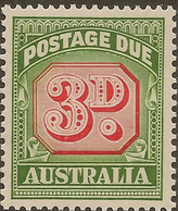 AUSTRALIA 1958 3d Due Die II SG D134 UNHM #ZJ155 - Port Dû (Taxe)