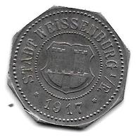 *notgeld  Weissenburg Elsass  50 Pfennig 1917 Fe   588.4 - Autres & Non Classés