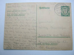 1937 , KRIEFKOHL , Klarer Stempel Auf Ganzsache - Entiers Postaux