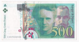 500 Francs Pierre Et Marie Curie 1994 N° C 017442534 - 500 F 1994-2000 ''Pierre En Marie Curie''