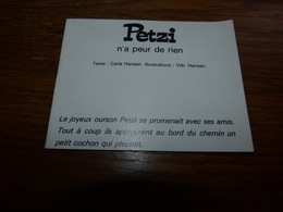 BC4-2-0 Petzi N'a Peur De Rien Format 11x8,5cm Livret 4 ? - Petzi