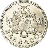 Monnaie, Barbados, 25 Cents, 1973, Franklin Mint, Proof, SUP, Copper-nickel - Barbados (Barbuda)