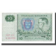 Billet, Suède, 10 Kronor, 1963-1990, 1987, KM:52e, TTB - Svezia