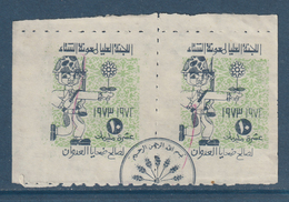 Egypt - 1972 - Rare - Pair - Vintage Revenue - ( Donations - Winter Aid ) - Gebruikt