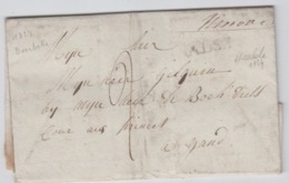 Précurseur - LAC Meerbeke  Vers Gand -  Marque  Ninove - Griffe Noire  AALST - 1824 - 1815-1830 (Holländische Periode)