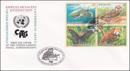 UNO Wiena 1998 - Cites, Animals, Mammals, Birds - Brieven En Documenten