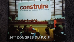 CPSM 24 EME CONGRES DU P C F PARTI COMMUNISTE FRANCAIS ST OUEN 7 02 1982 ALLOCUTION G MARCHAIS ED LOUBATIERES - Partis Politiques & élections