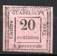 Col17  Colonie Guadeloupe Taxe  N° 9 Type I  Oblitéré Cote : 130,00€ - Timbres-taxe