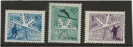 POLOGNE - N° 882 à 884 NEUF INFIME CHARNIERE -  ANNEE 1956 - Neufs