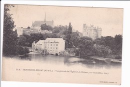 D.B. - MONTREUIL-BELLAY - Vue Générale De L'Eglise Et Du Château (et Du Moulin à Eau) - Montreuil Bellay