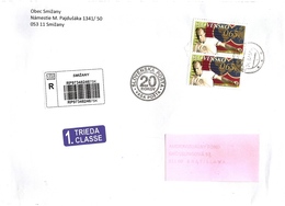 Slovakia R Cover Smizany With Jubilee Cancelation ... Ax579 - Lettres & Documents