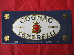 Targa/insegna COGNAC TENERELLI - CATANIA - Liquor & Beer