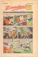 Tijdschrift Weekblad Magazine Voor De Jeugd - Strips - Zonneland - 5 September 1948 - Jeugd