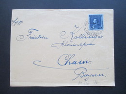 CSSR Böhmen 1933 Beleg Mit Michel Nr. 316 EF Nach Cham Zweisprachiger Stempel Marienburg Mit Ak Stempel - Cartas & Documentos