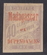 Madagascar - 1896 - 40c Timbres-Taxe Yv.5 - MH - Portomarken
